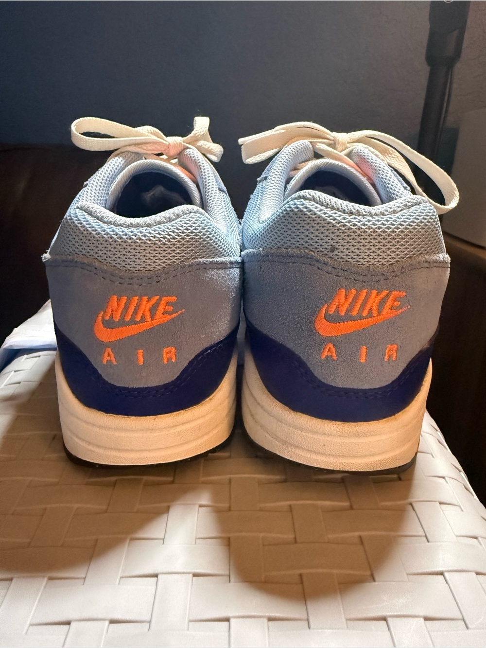 Nike Men’s Air Max Light Blue and Blue Low-Top Sneakers - Picture 7 of 7
